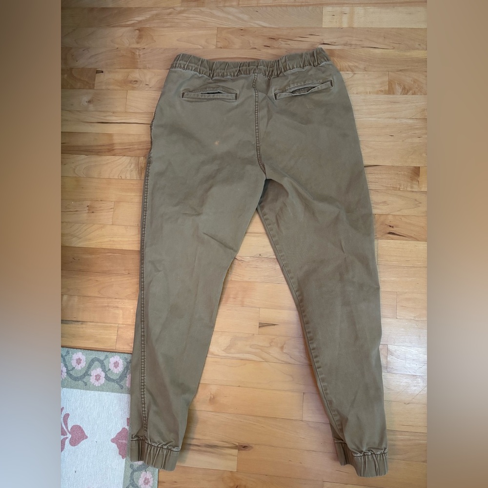 Old Navy Tan Jogger Sweatpants with Elastic Cuffs - Picture 3 of 4